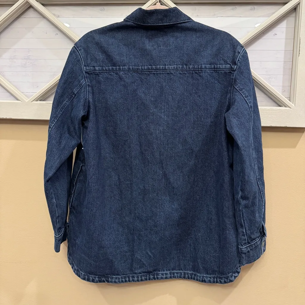 Old Navy Shirt‎ jacket. Denim. Small. Shacket. Chore barn Great quality. - Image 4