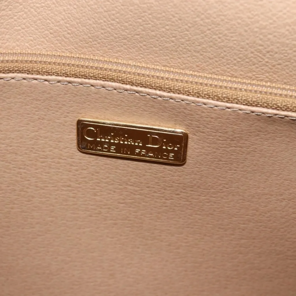 Christian Dior Trotter Canvas Shoulder Bag PVC Red Gold Authentic - Image 2