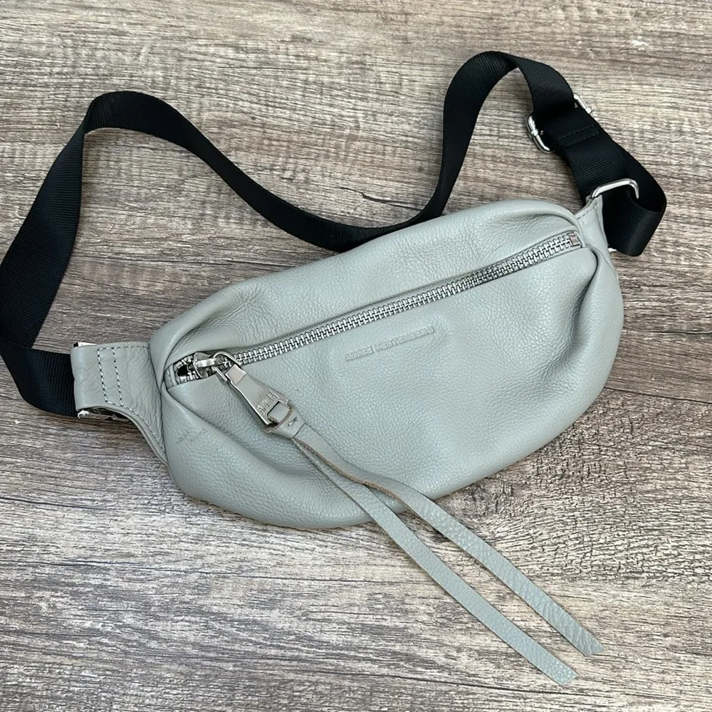 Aimee Kestenberg Bum Bag Fanny Pack Leather Gray - Image 2