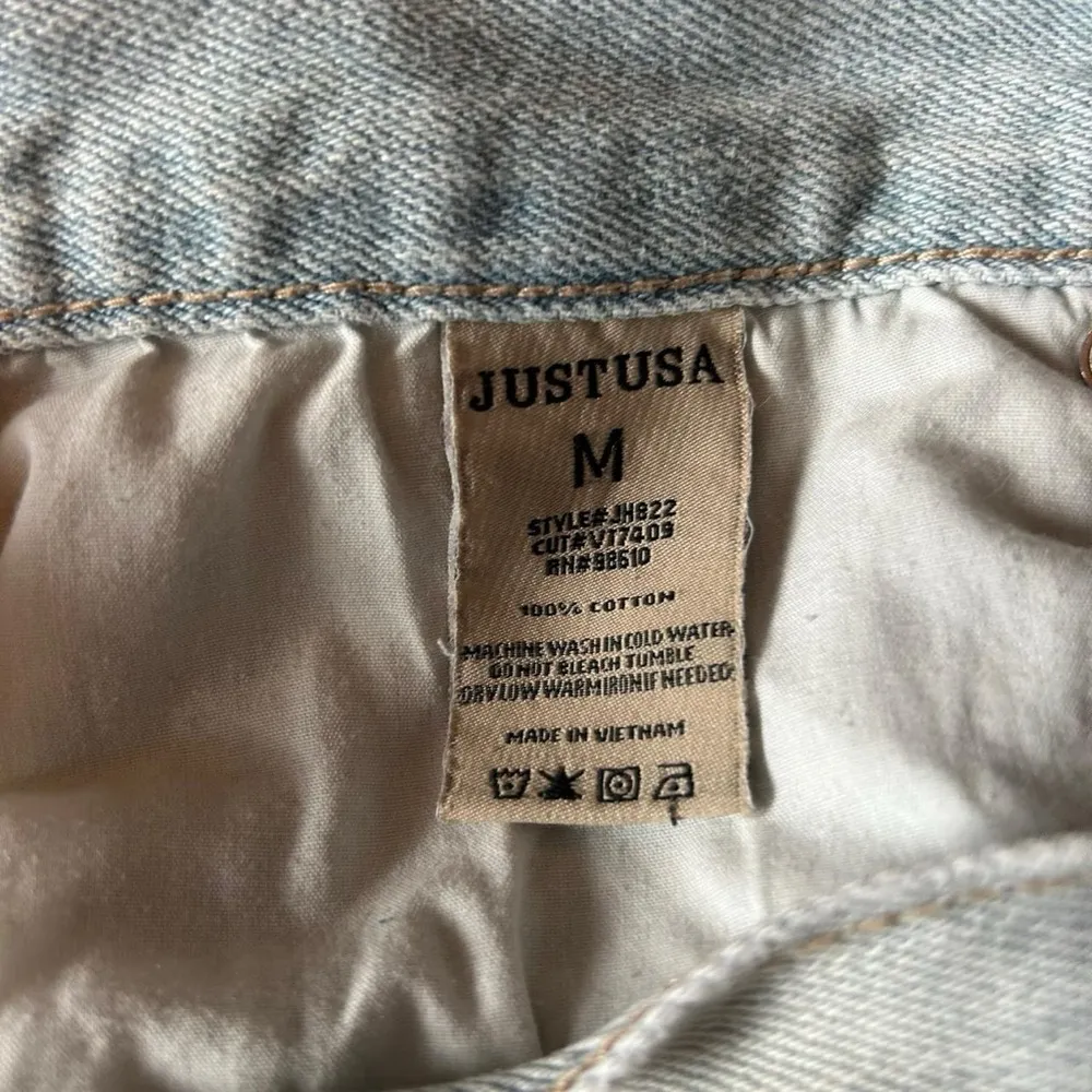 Boho-Chic Distressed Denim Cut-Offs – JustUSA (Size M) - Image 6