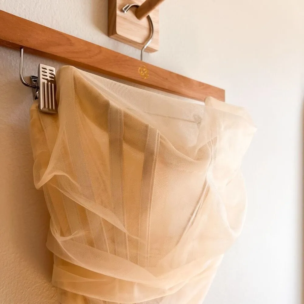 House of CB Melinda Chiffon Corset Top Size XS - Image 8