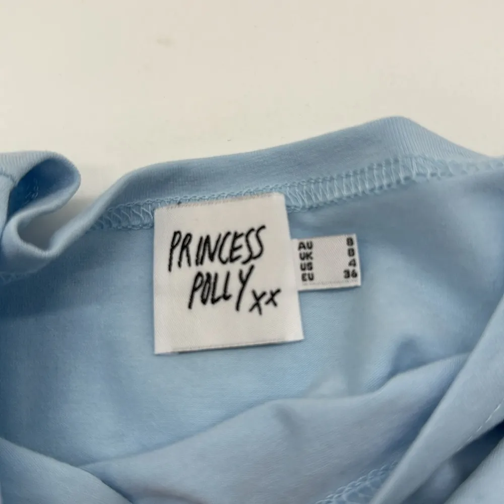 Princess Polly Lex Short Sleeve Top T-shirt in Sky Blue Size 4 - Image 6