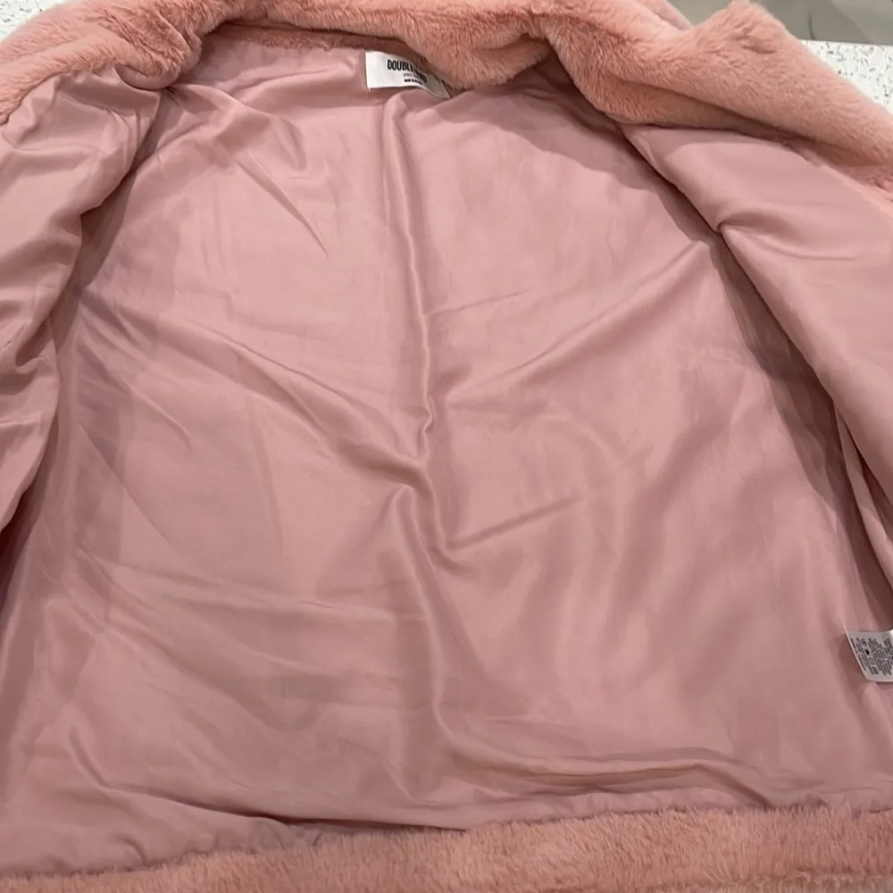 Double Zero Pink  Fur jacket size small - Image 4