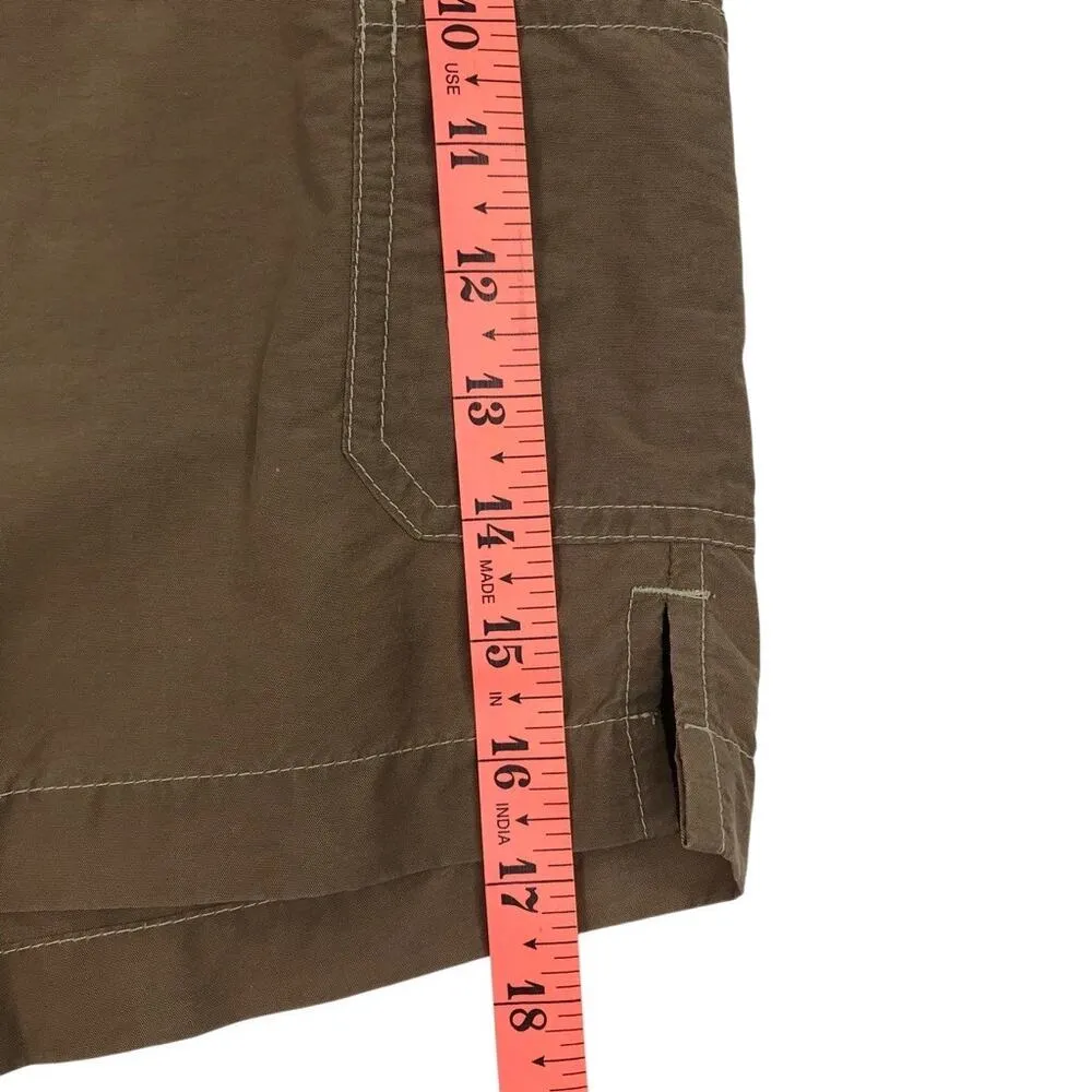 COLUMBIA Drawstring Shorts Women XXL Brown Outdoor Travel Athletic Hiking Light - Image 10