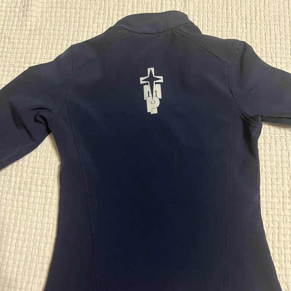 Women's Navy Jacket, Ladies Core Soft Shell Jacket Blue - Image 5