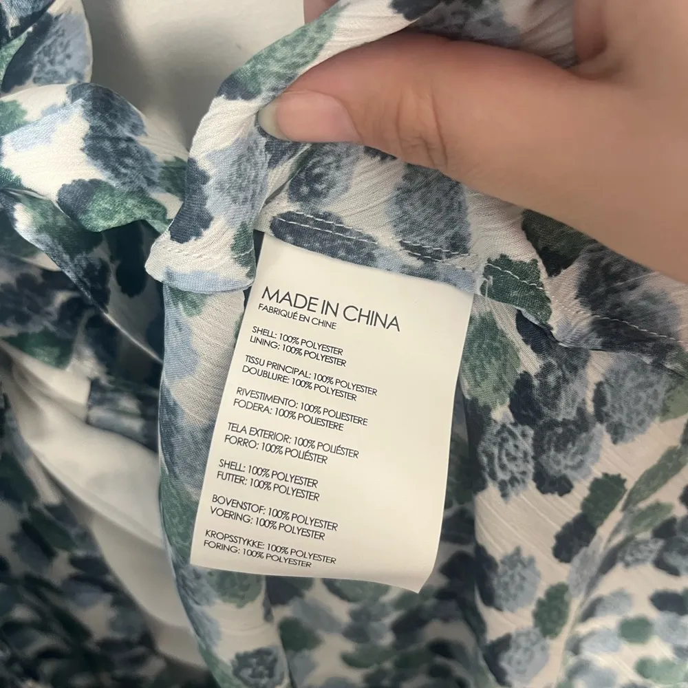 Club Monaco Zaydie Asymmetrical Wrap Dress green blue white size 2 going out - Image 5