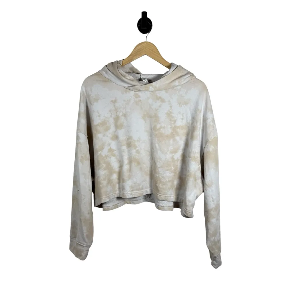Fabletics Women’s Eco-Conscious Crop Hoodie Honey Magma Tie Dye XL - Image 4