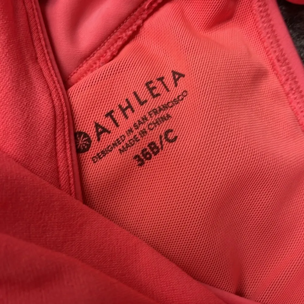 Athleta Pink Halter Swim Bikini Two Piece Womens Size 38 B/C and Large Bottoms - Image 9