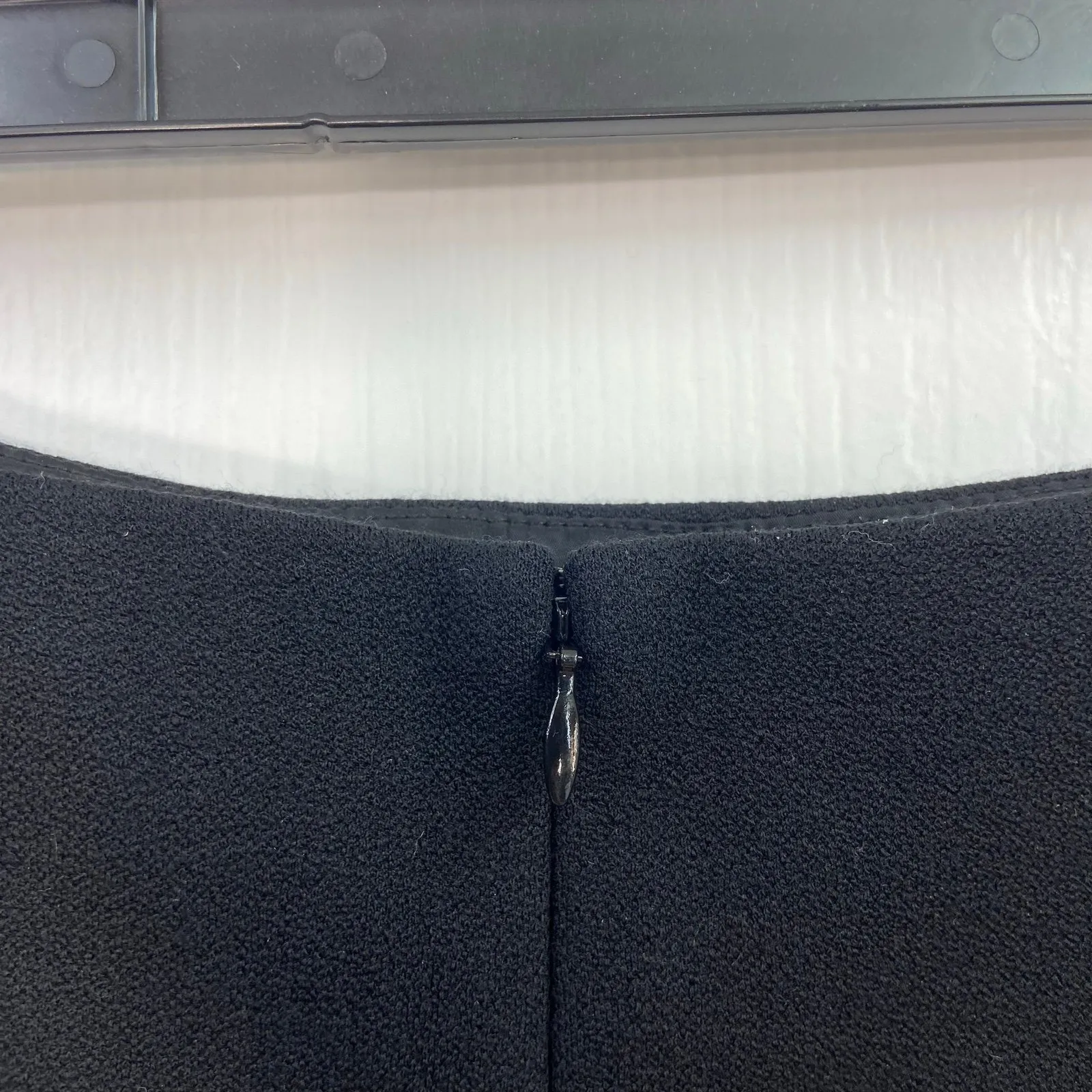 Classiques Entier  black A-line lined zip stretch flare neutral basic midi skirt - Image 4