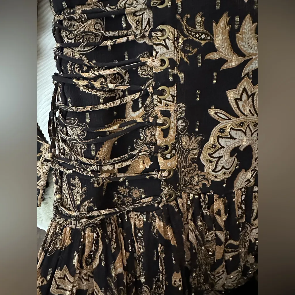 Thurley Faithful Corset Dress Brown Size 10 - Image 12