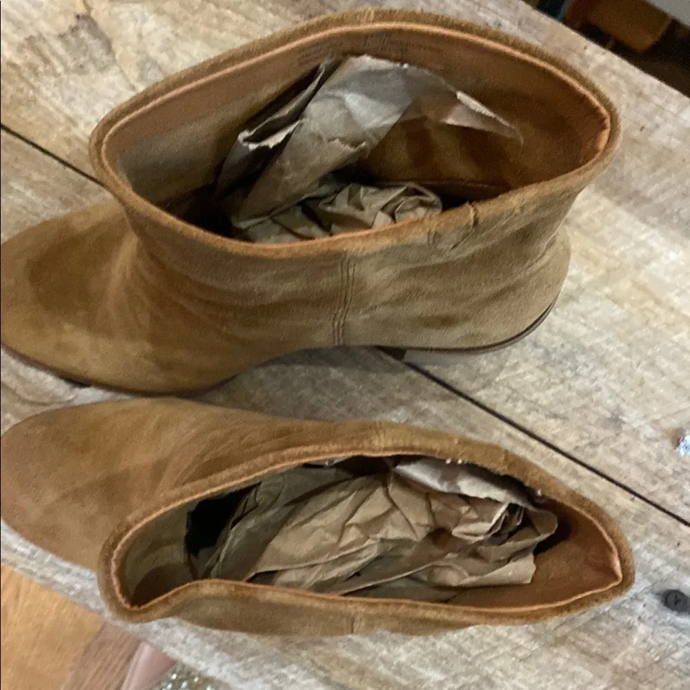 Tan Suede Ankle Boots - Image 6