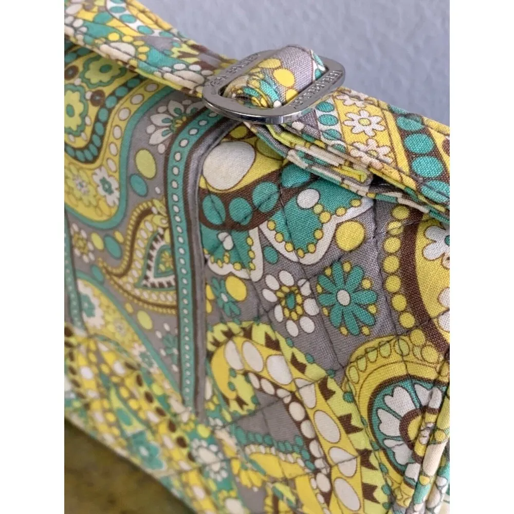 Lemon Parfait RETIRED Purse Small Yellow Quilted Crossbody Flap - Image 3