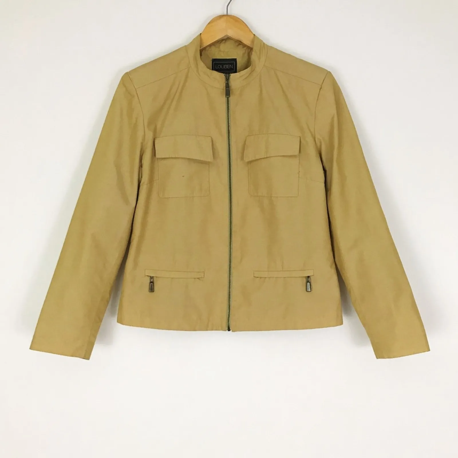 Vintage ✨ Louben Moto Suiting Set Gold Size 6 - Image 10