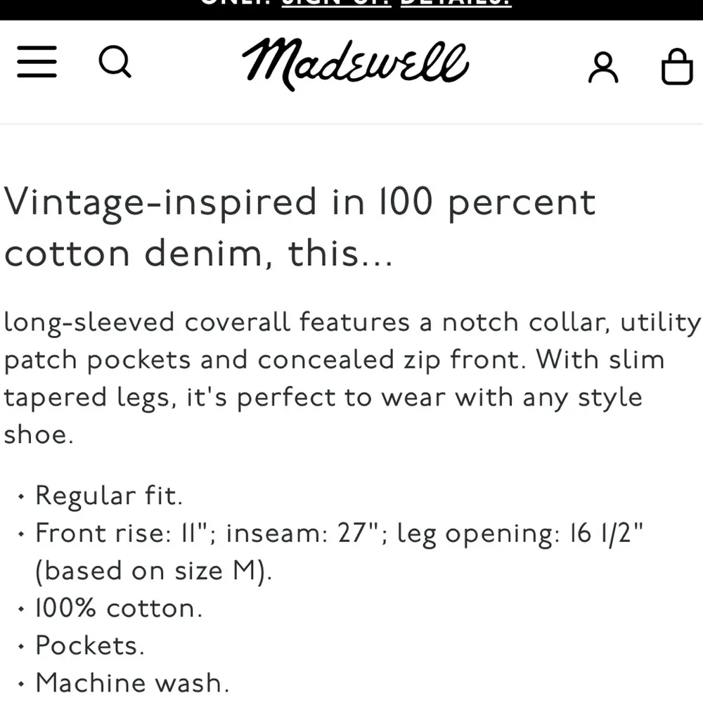 NEW Madewell Utility Coveralls Jumpsuit Blue Denim Size XS Retail $178.00 - Image 16