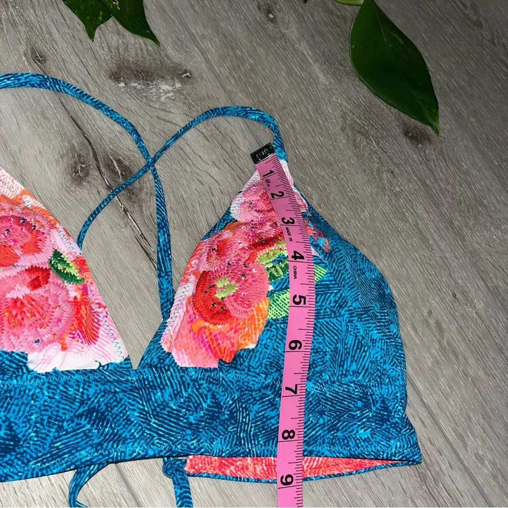 Vera Bradley NWT Multicolor Floral
Superbloom Crossback Triangle
Bikini Top - Image 6