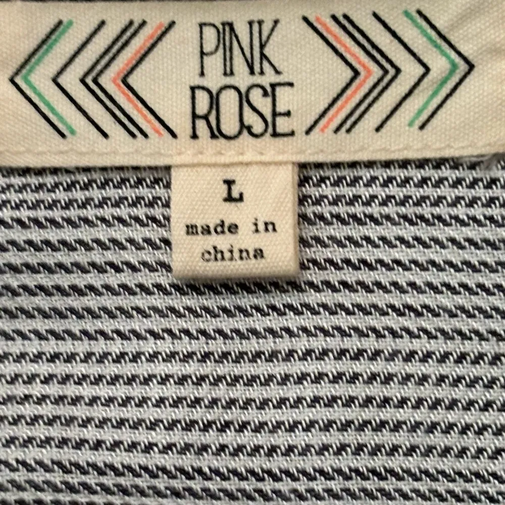 Striped Long Sleeve Button Down Shirt Size L - Image 7