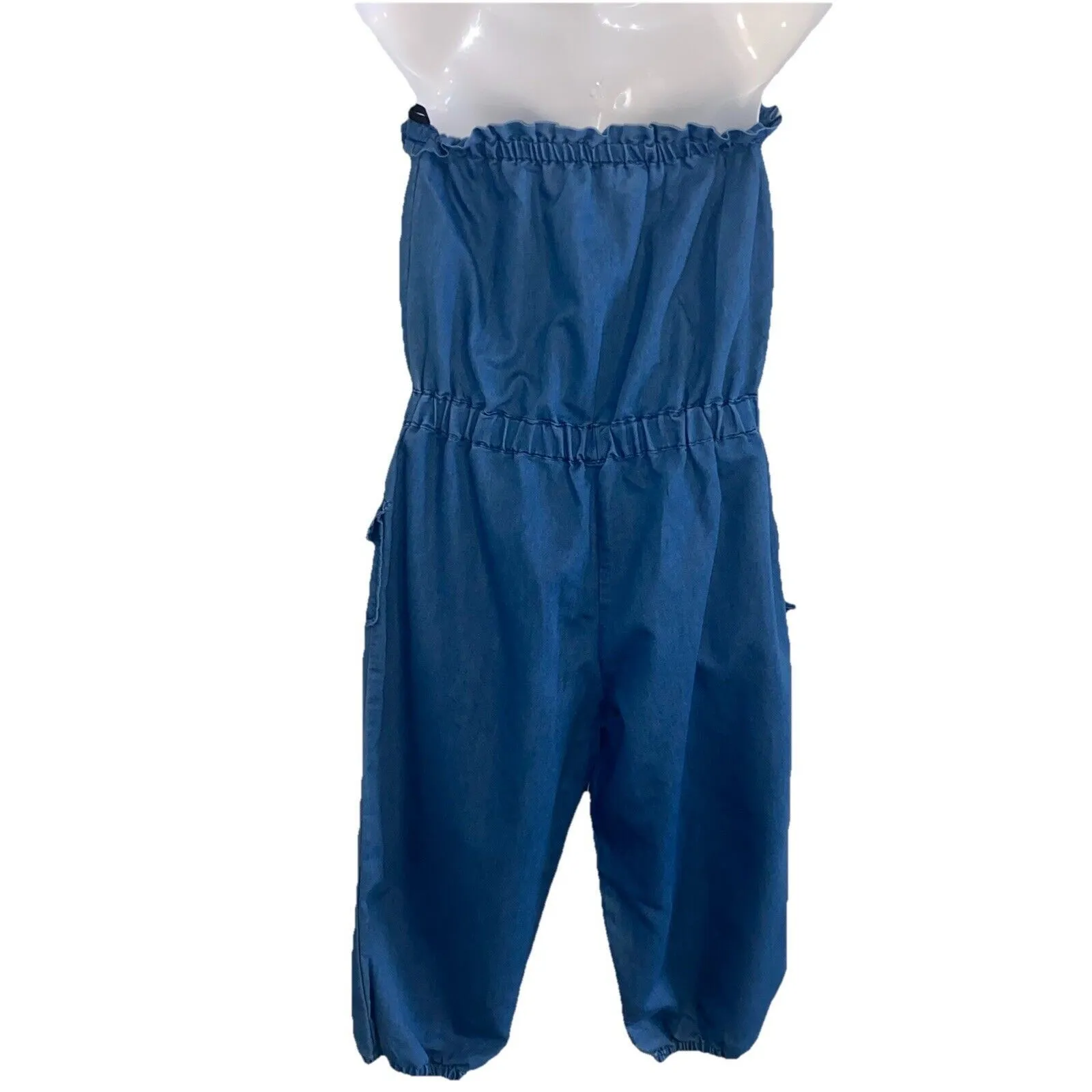 NWT Thread Story Size Med Drawstring Stretch Waist Lightweight Jumper Blue - Image 10