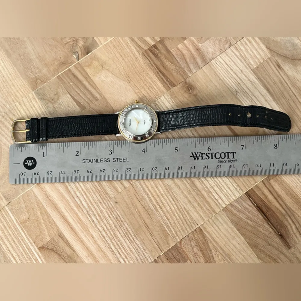 Valentino GTI Crystal Embellished Watch Pearl Dial Gold - Image 14