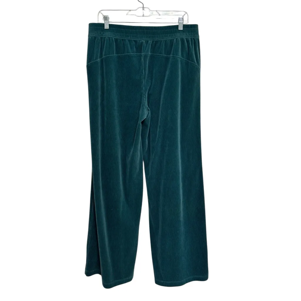 Lululemon Scuba Mid Rise Wide Leg Pant Velvet Cord in Storm Teal - Size 12 - Image 4