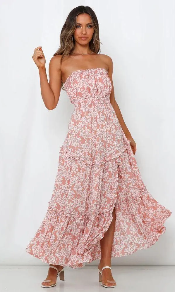 LOVE MY TEQUILA SUNRISES MAXI DRESS BLUSH    - Image 5