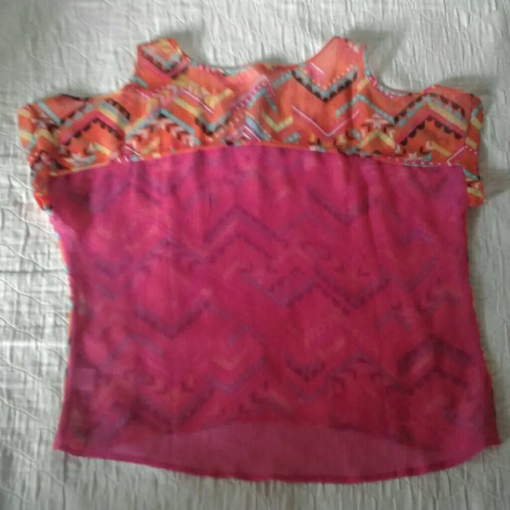Love, Fire Blouse with Cut Open Shoulders - Image 2