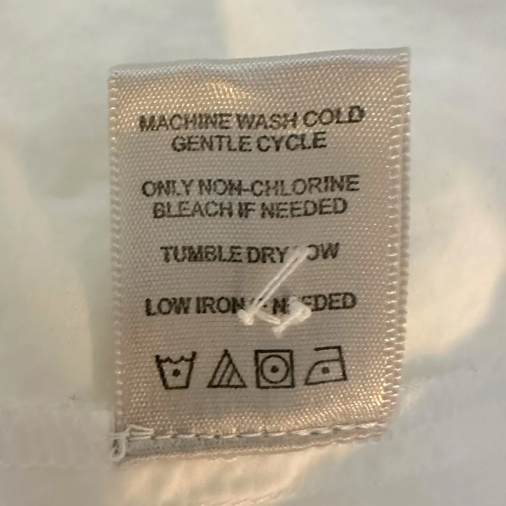 John Mark Asymmetrical LagenLook Eyelet Lace Tunic Top in White Size Large - Image 9