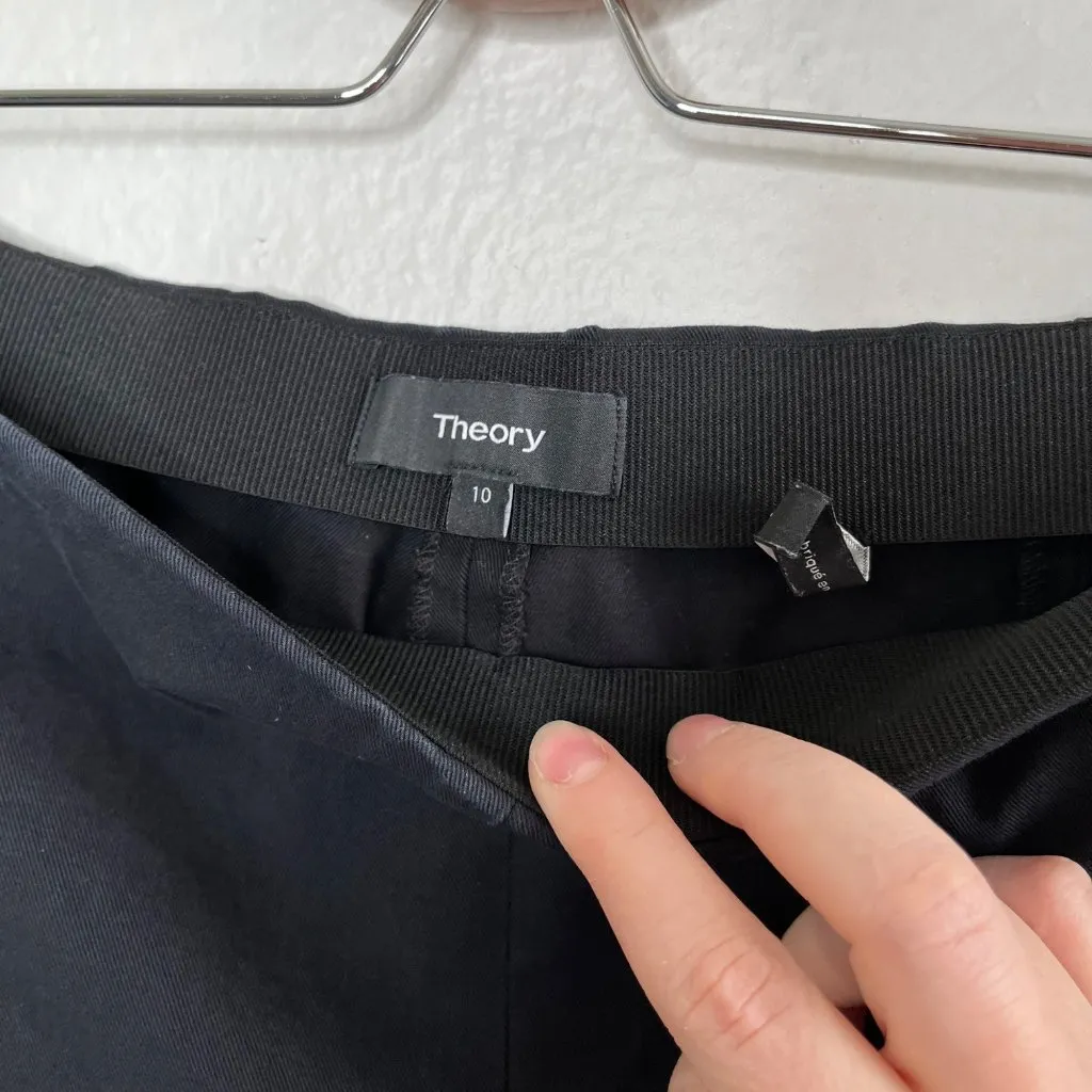 Theory Womens 10 Black Skinny Legging Side Zip Dress Pant Size 10 - Image 6