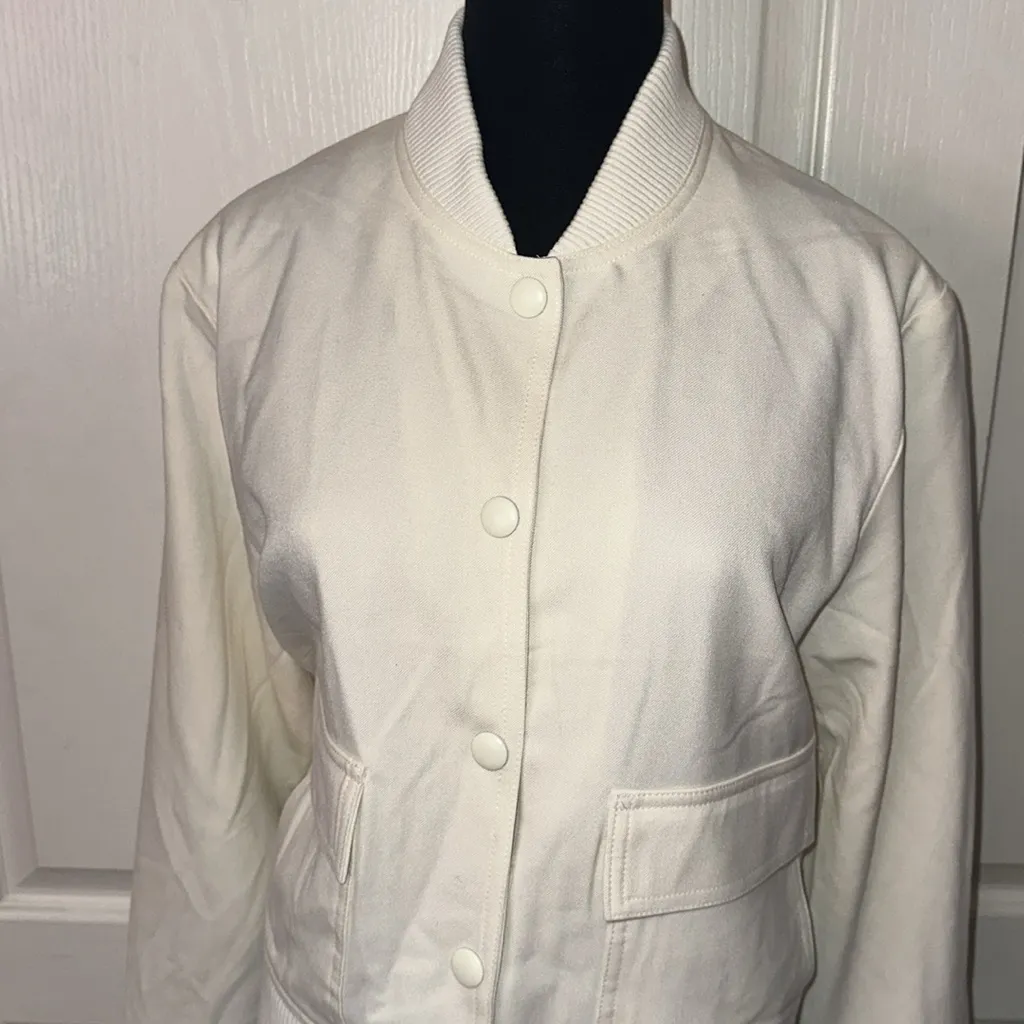 Jason Wu  CREAM WHITE SNAP BUTTON JACKET - Image 2