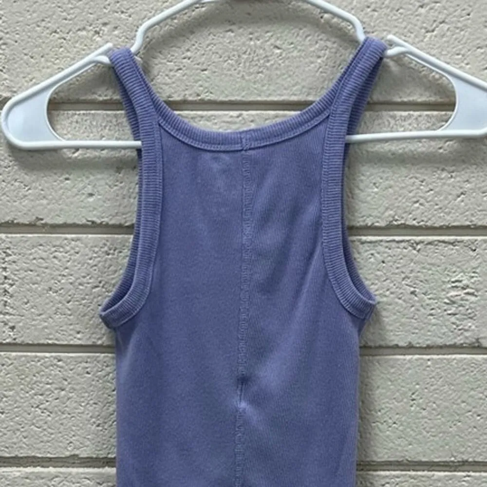 Urban Outfitters Purple Ribbed Crop Tank size M - Image 7