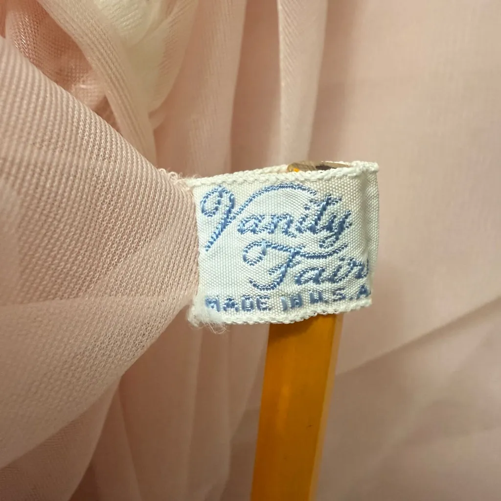 Vintage 1950s Vanity Fair White Sheer Lingerie Nightgown Babydoll & Robe S - Image 12