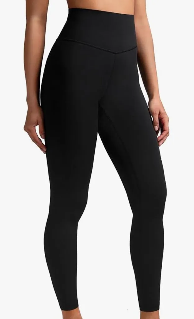 Colorfulkoala High Waisted Tummy Control Workout Leggings Black Medium - Image 1
