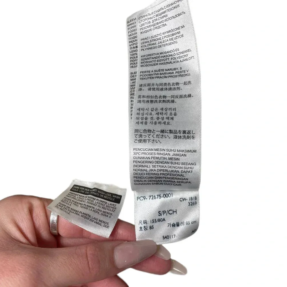 Levi's Ex-Boyfriend Tartan Plaid Corduroy Cropped Sherpa Jacket‎ Size Small - Image 16