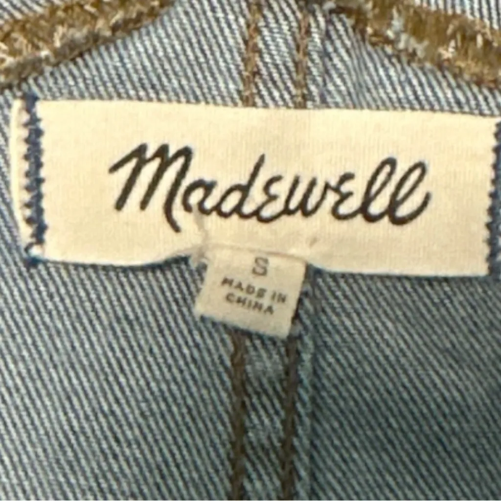 Madewell Women’s Denim Overalls Size S Blue Distressed Jeans Pockets Casual - Image 4
