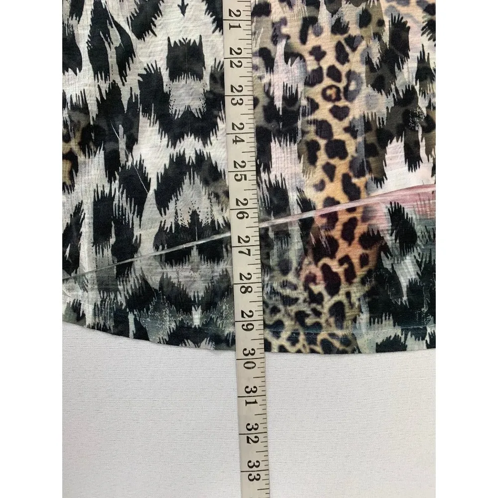 Style & Co. Women's Isla Bonita Floral Cheetah Top - Image 5