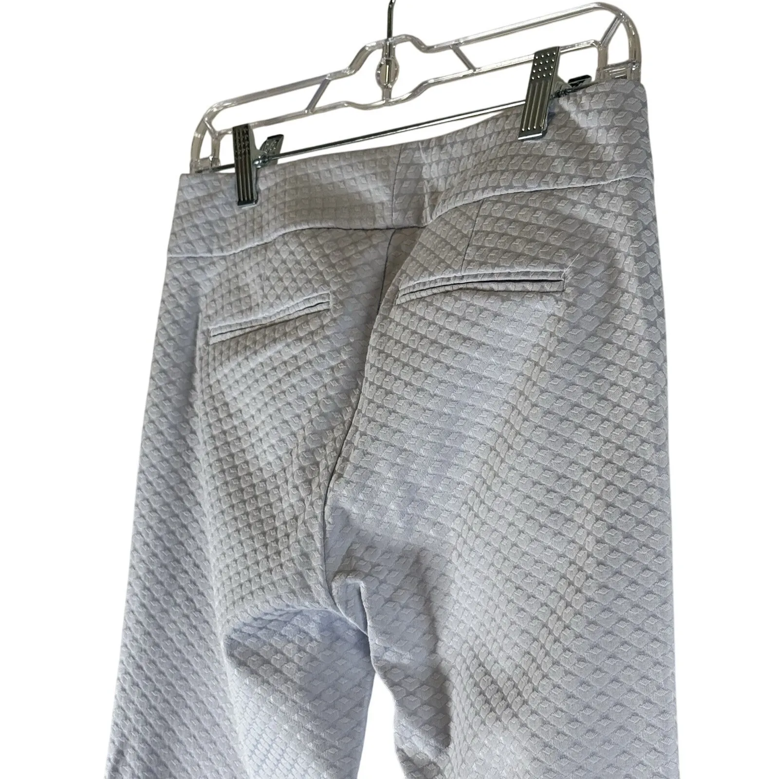 Ecru Women's Beck Pants Skinny Straight Leg Pastel Blue Mid Rise Casual Crop 2 # - Image 4