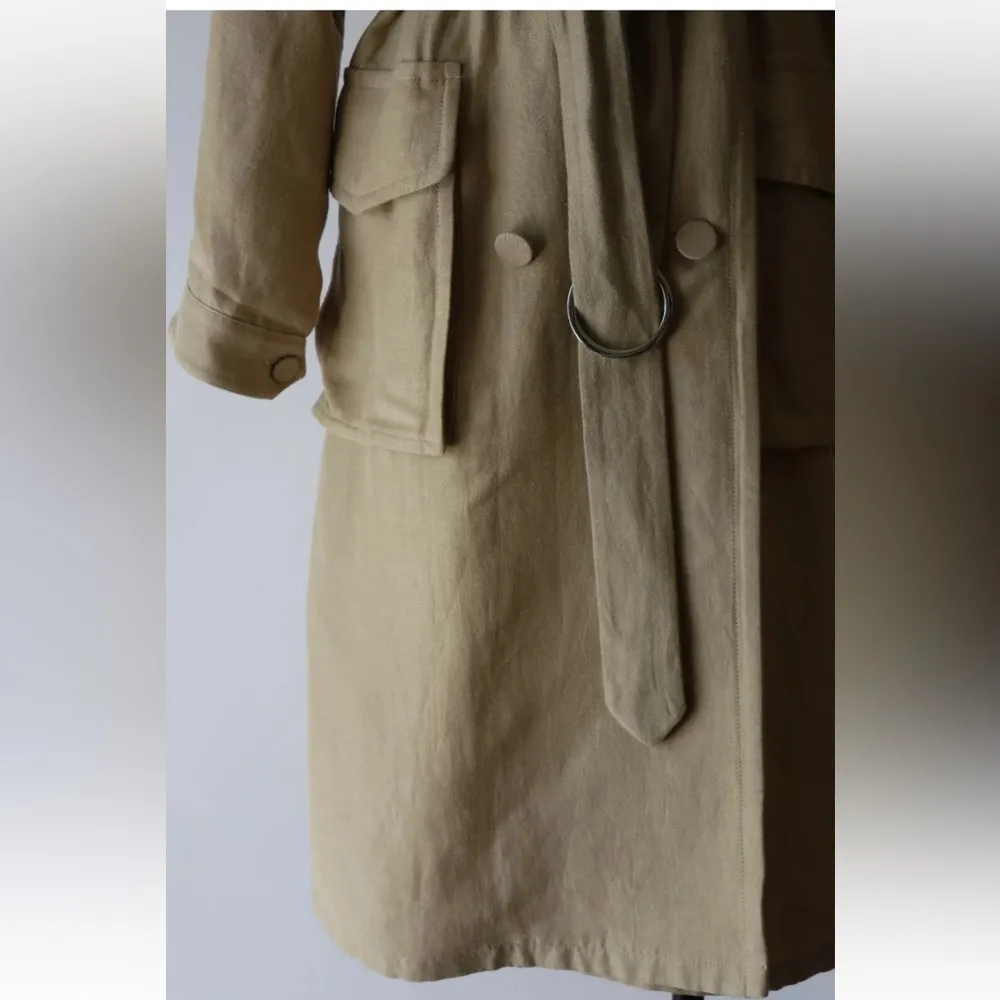 NEW & Other Stories Beige Oversized Belted Trench Coat Stockholm Atelier - Image 4