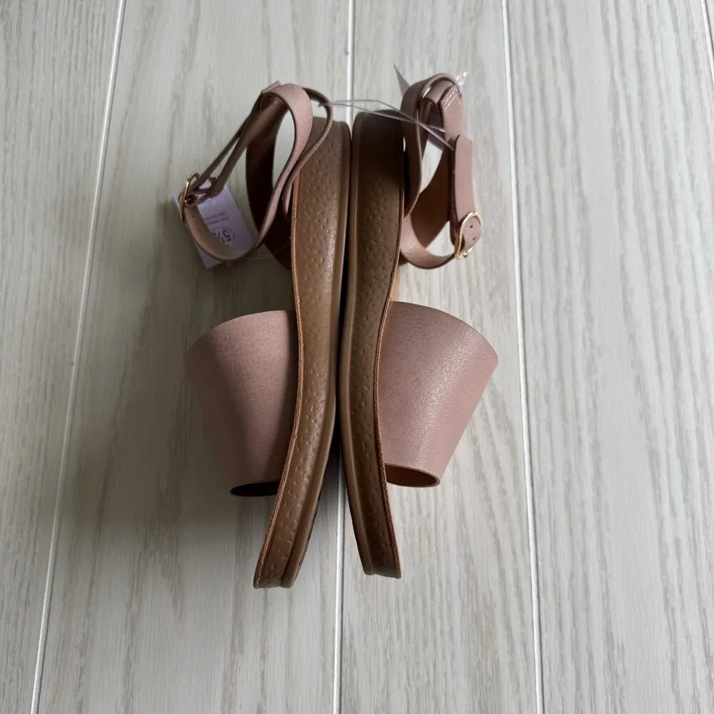 Top Moda Rowen 75 Blush Nubuck Sandals Size 5.5 New - Image 4