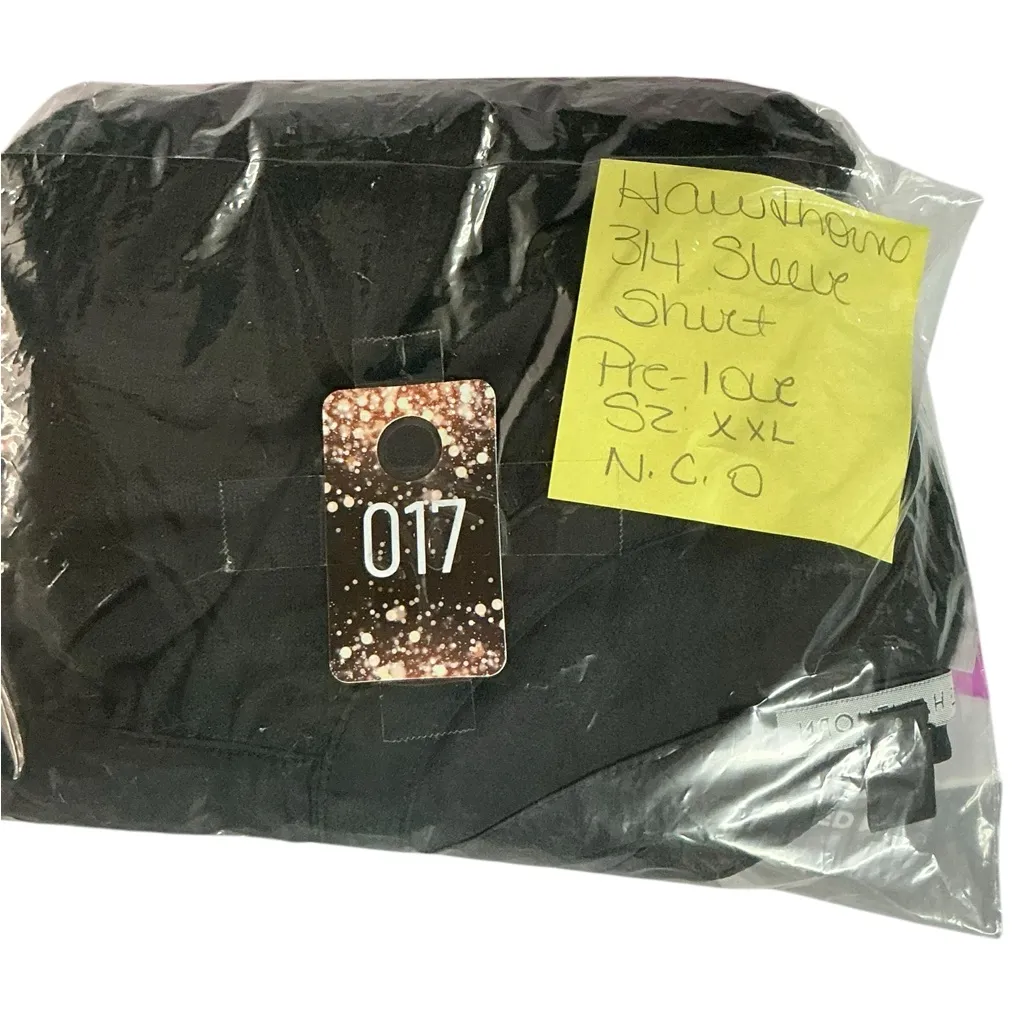 41 Hawthorn Charcoal Split Neck Blouse Black Size XXL - Image 6