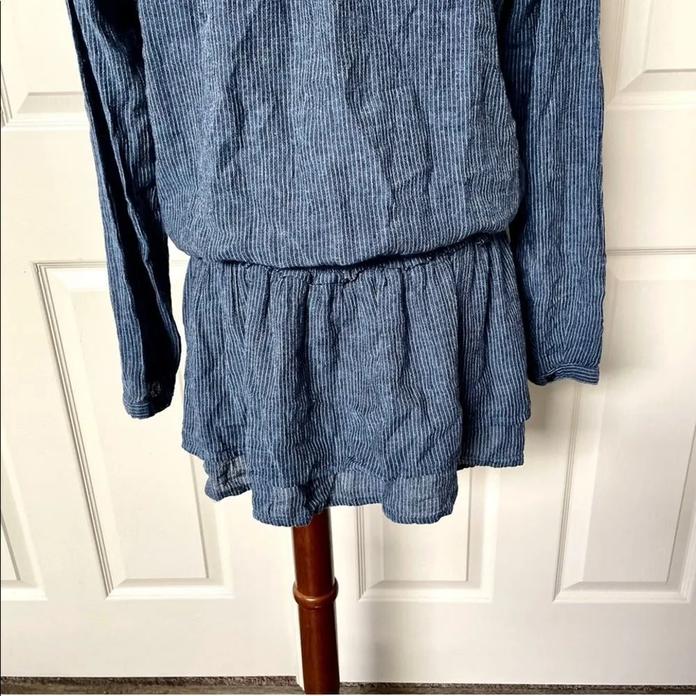 Rails Juliette Salem stripe blue linen mini dress - Image 11