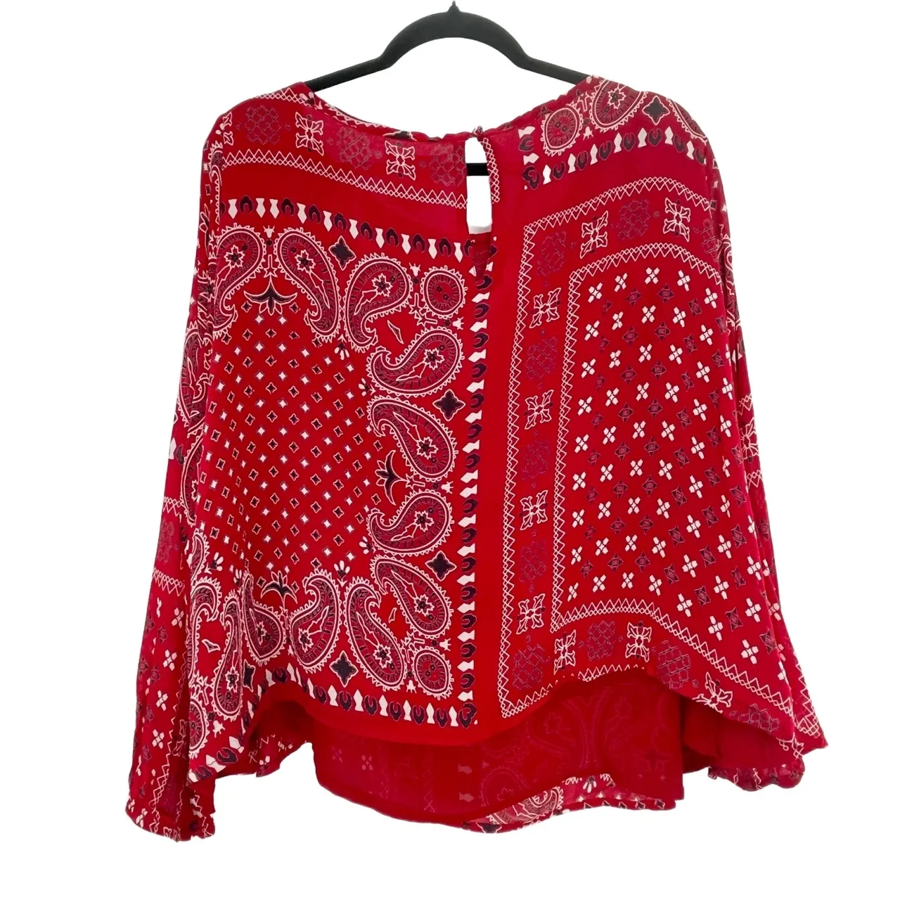 Muche & Muchette Women Red & White Bandana Print Long - Image 3