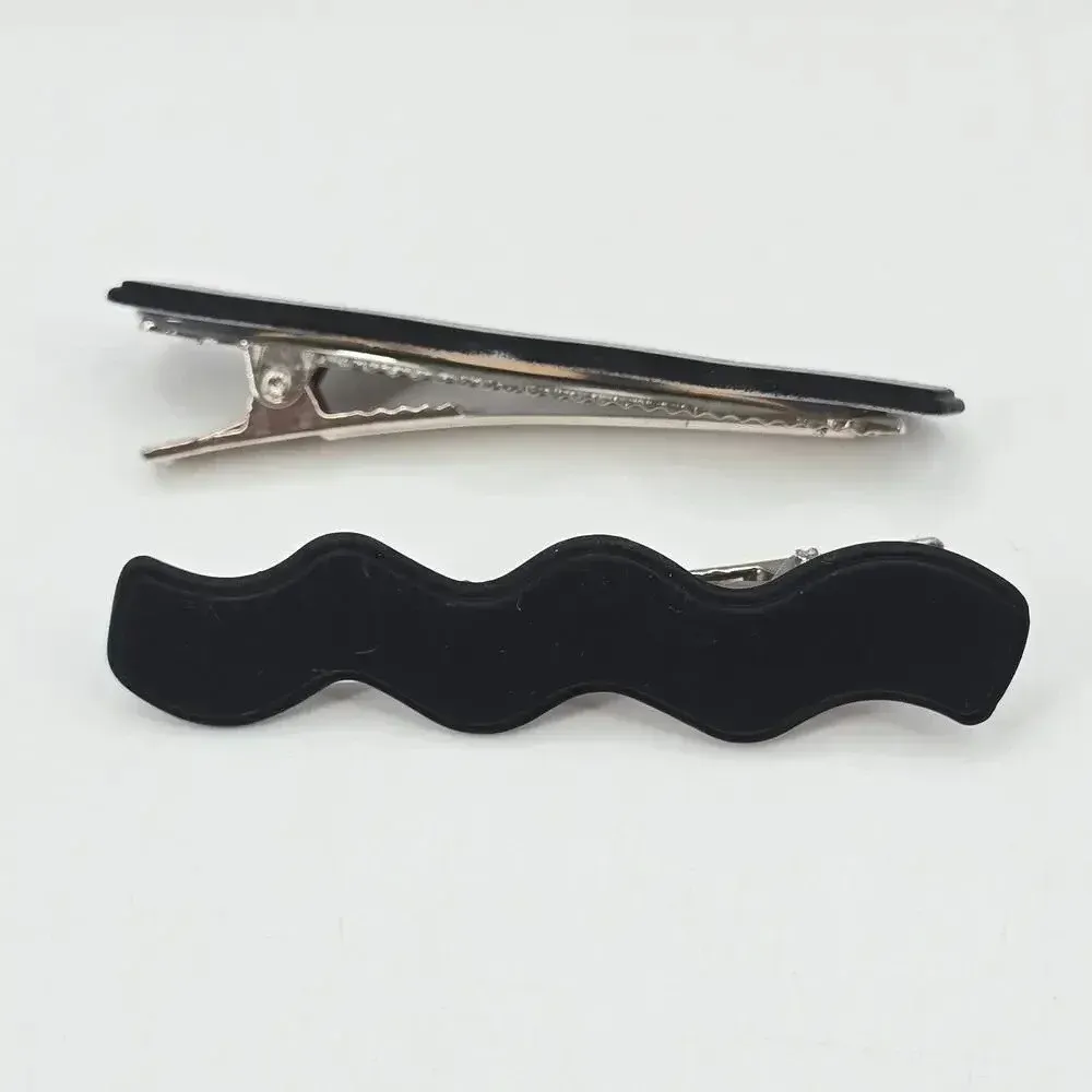 Paisley Lane Black Pair of Two Wavy Hair‎ Clips Accessories NWT - Image 4