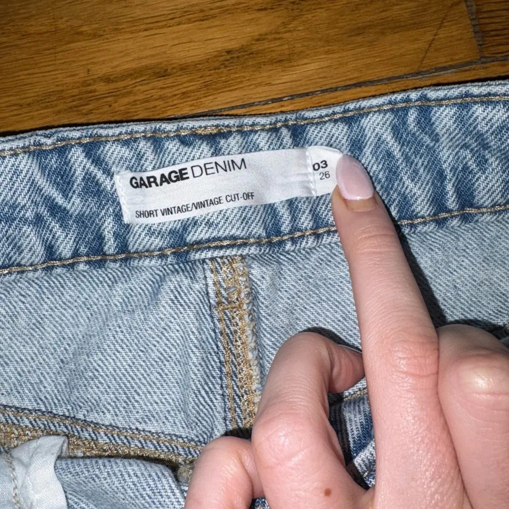 Garage high-waisted denim shorts - Image 3