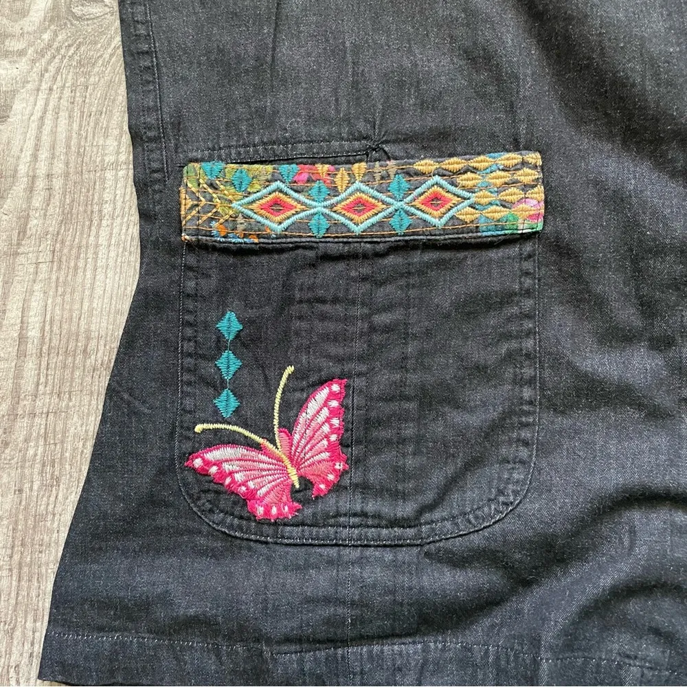 Johnny Was Workshop embroidered shacket with butterflies [H3R] - Image 8