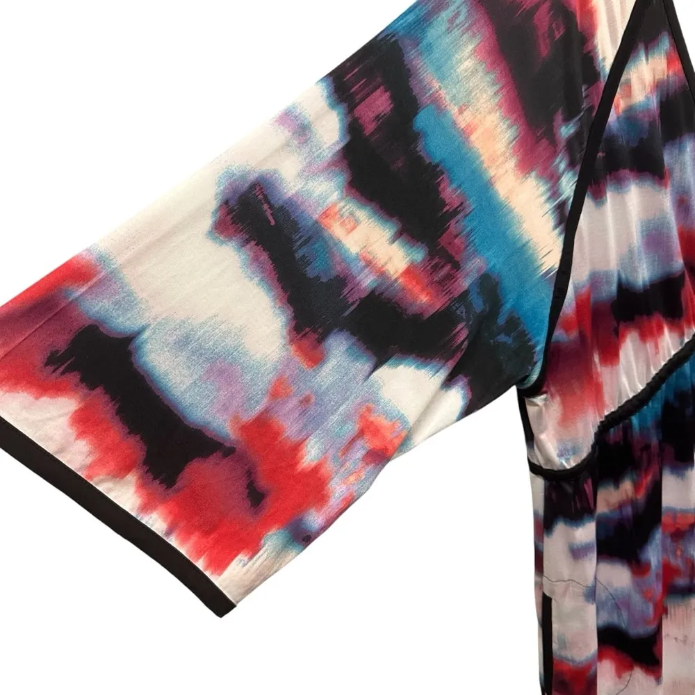 Nicole Miller Half Sleeve V Neck Drawstring Waist Midi Dress With Pockets XXL - Image 11