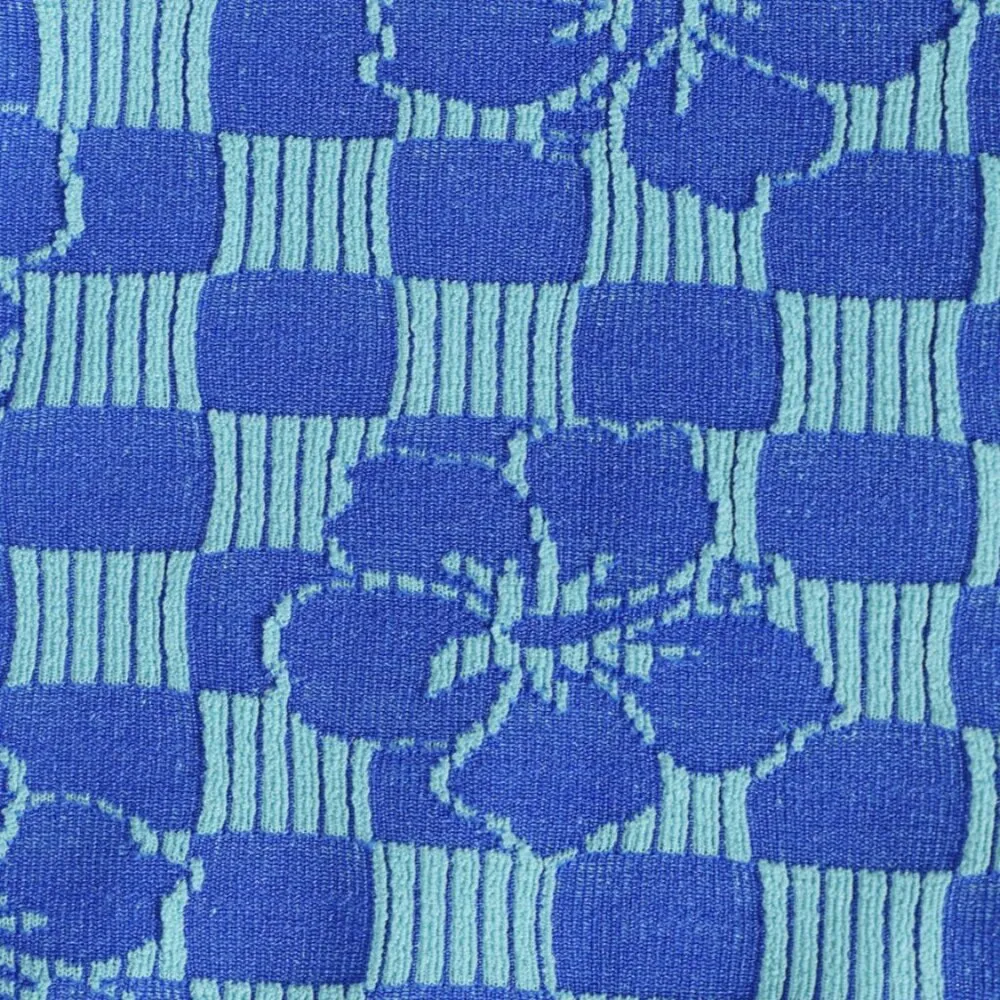 BERLOOK Blue Plaid Jacquard Underwire Bikini Top AND BOT 13 - Image 7