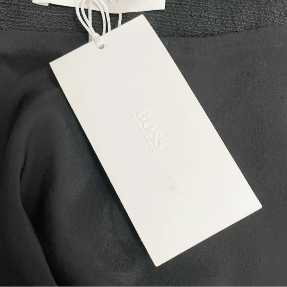 NWT Hugo Boss VIDINA Pencil Skirt Black White Blue Colorblock Size 4 New $248 - Image 14