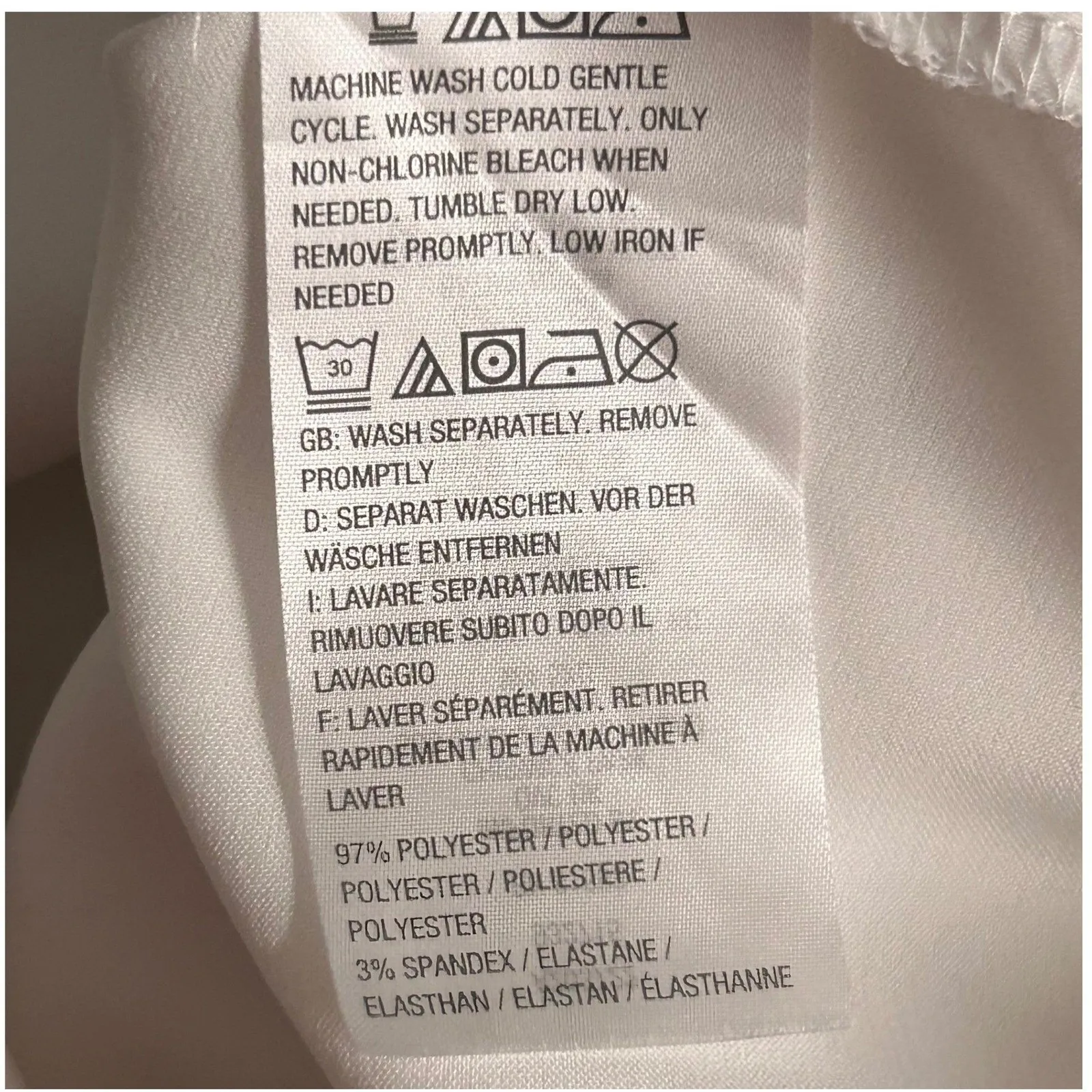 Susan Graver Button Up Shirt Cream 2X - Image 9