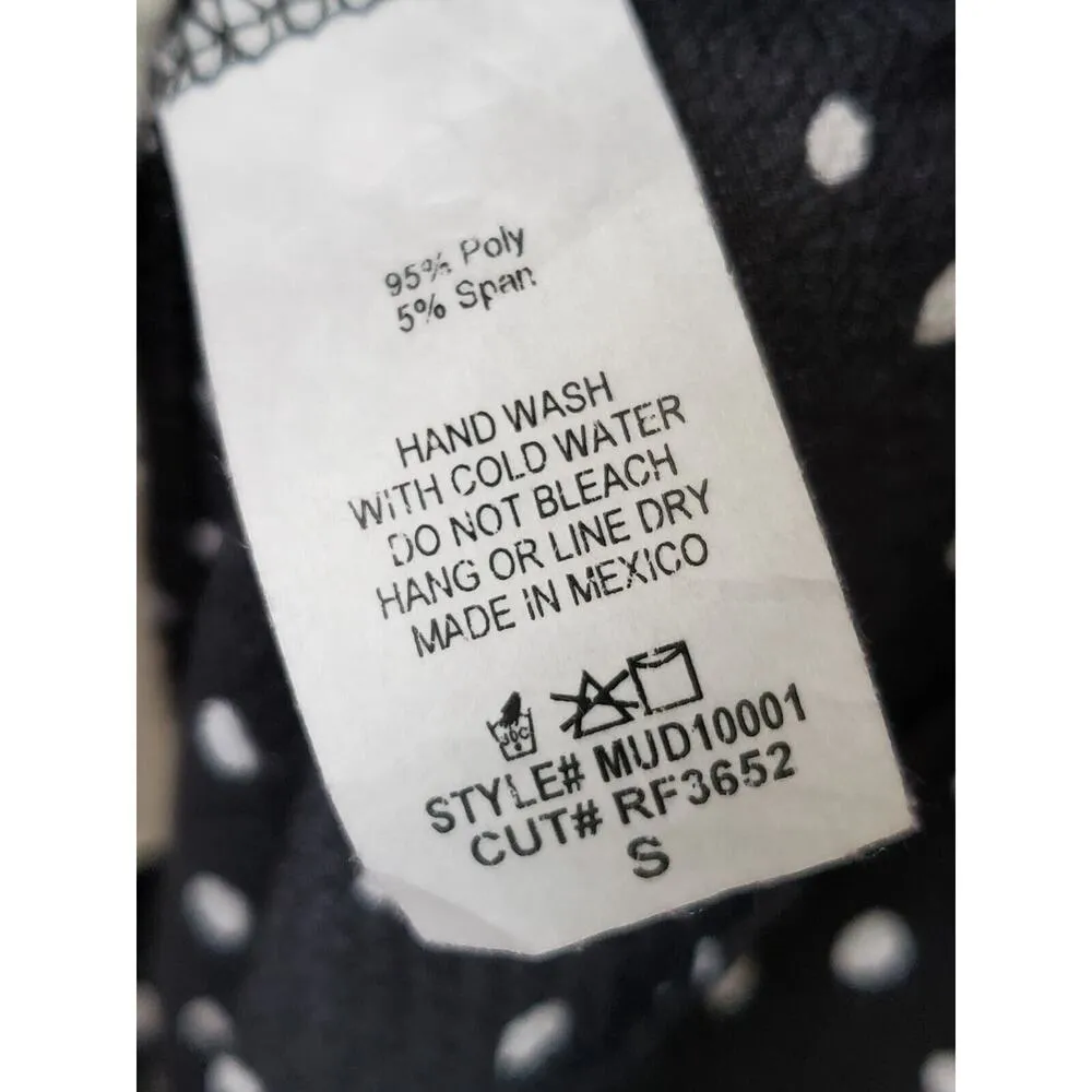 Miss U Women's Black Ruffle Polyester V - Image 10