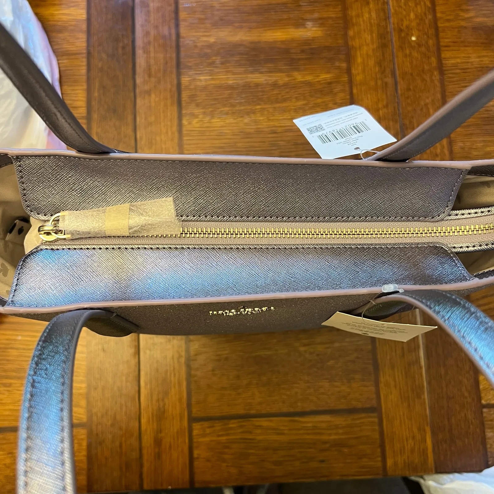 NWT Kate Spade Tinsel Lilac Frost Glitter Tote Bag - Image 8