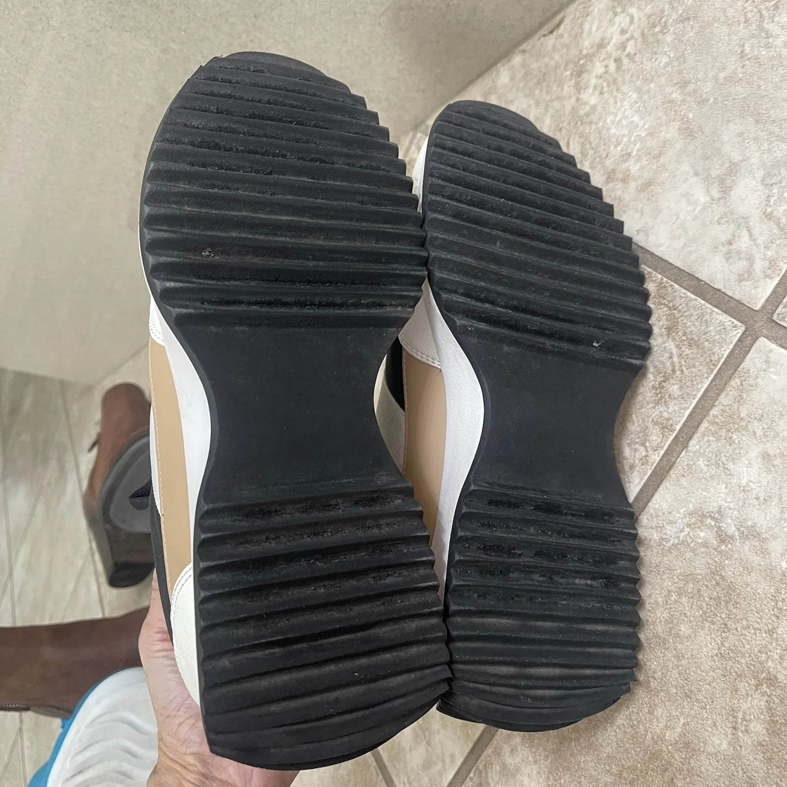 Dolce Vita Breela Platform Sneakers Shoes Black Tan & White Women's Size 9.5 - Image 10